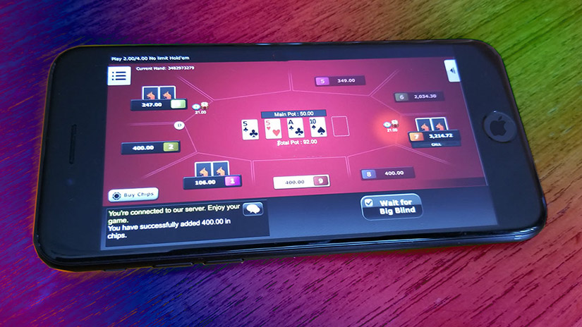 покер-приложение на Айфон